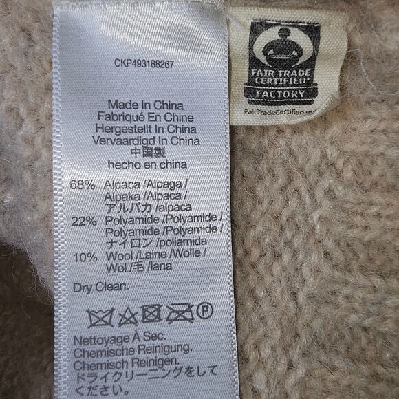 Madewell Alpaca Wool Cream Cardigan with Big Buttons Ribbed Cuffs and Hem XS - Picture 8 of 9